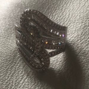 Loving Myself Austrian Crystal Baguette Ring